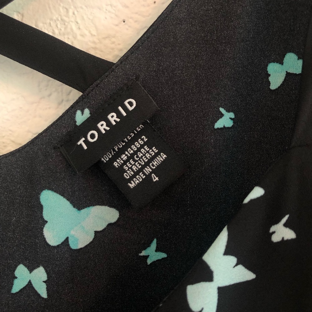 Torrid Tiered Double Layer Butterfly Camisole - image 4